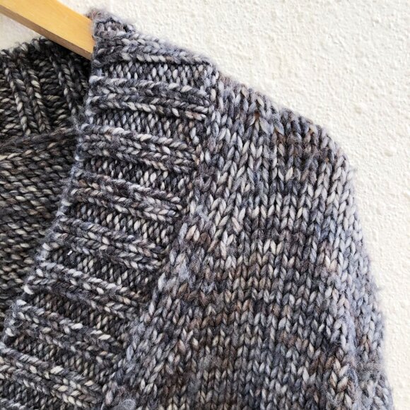 MADEWELL 100% Wool Spray-Dyed V-Neck Oversized Sweater Size Medium - Picture 6 of 10